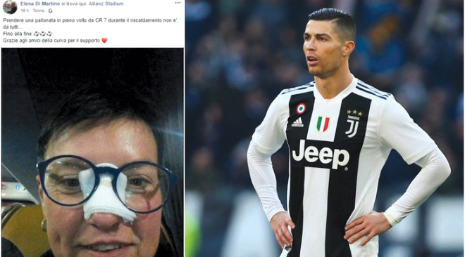 Cristiano Ronaldo bị fan nữ Juventus buộc phải 