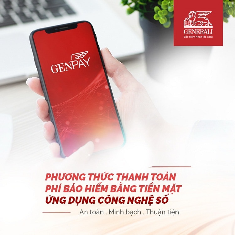 Genpay –Thanh toán phí bảo hiểm bằng tiền mặt ứng dụng công nghệ số