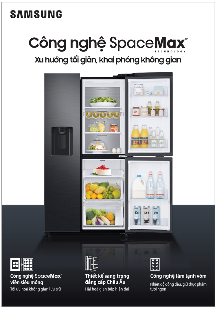 Samsung ra mắt thế hệ tủ lạnh “Side by Side” RS5000