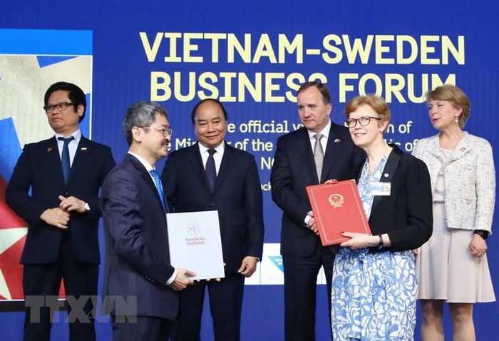 Thủ tướng hai nước Việt Nam- Thụy Điển dự Diễn đàn Doanh nghiệp