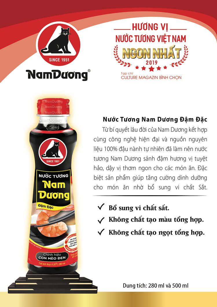 NDFC đạt danh hiệu “Hương vị nước tương VN ngon nhất năm 2019”