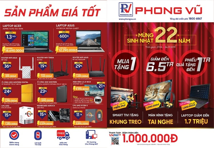Phong Vũ tung chương trình khuyến mãi cực lớn