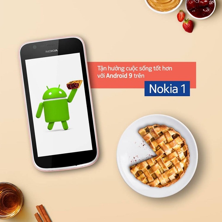Nokia 1 nâng cấp lên hệ điều hành Android 9 Pie