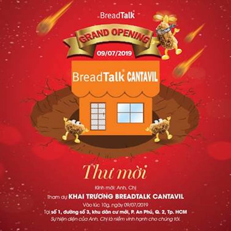Chào đón diện mạo mới của BreadTalk Cantavil