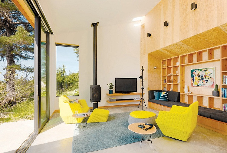 Coastal Retreat: Ngôi nhà có thiết kế hai chái riêng biệt