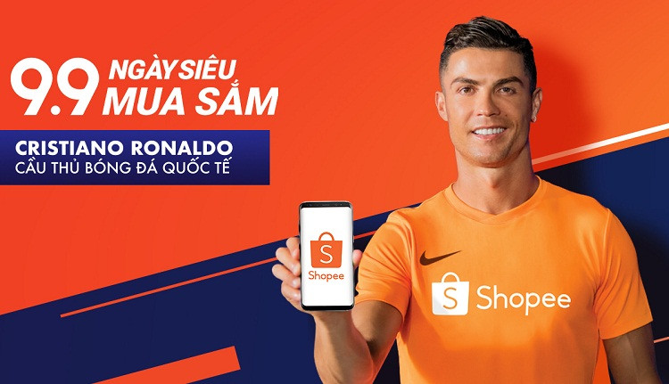 Shopee công bố đại sứ thương hiệu mới - Siêu sao bóng đá thế giới Cristiano Ronaldo