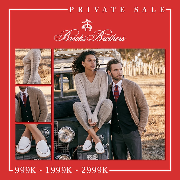 Brooks Brothers, Valetino Rudy, Furla, Geox giảm đến 50%