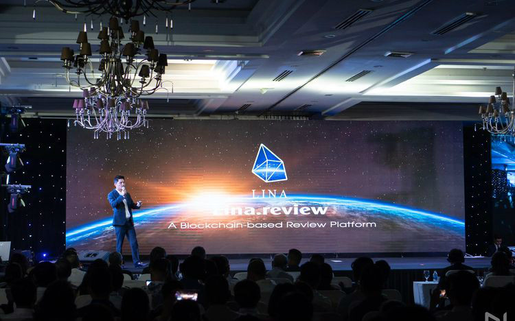 CEO LINA NETWORK Nguyễn Đăng Triều Thiên chia sẻ về nền tảng đánh giá sản phẩm tại lễ ra mắt ngày 24/9/2019.