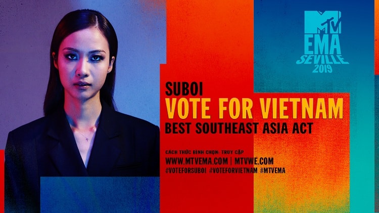 Suboi đại diện Việt Nam tranh tài “Best Worldwide Act” tại MTV Awards 2019