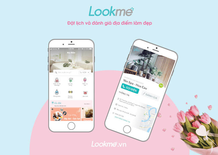 Ra mắt App Lookme.vn - Đặt lịch và đánh giá các địa điểm làm đẹp