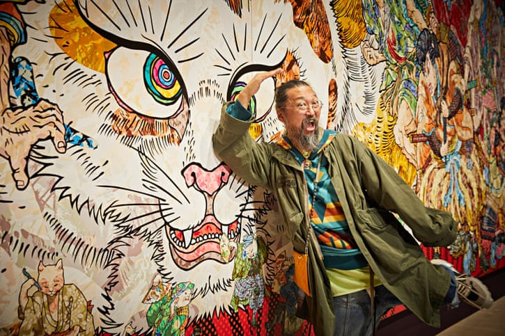 “Nhật Bản siêu nhiên” trong bức tranh con mèo dài 10m