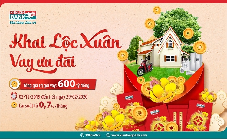 Kienlongbank triển khai gói tín dụng 600 tỷ đồng ưu đãi lãi suất