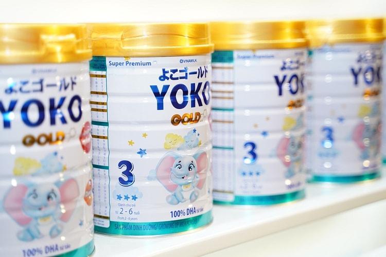 Sữa cao cấp Vinamilk Yoko Gold có nhiều dưỡng chất tốt từ Nhật Bản