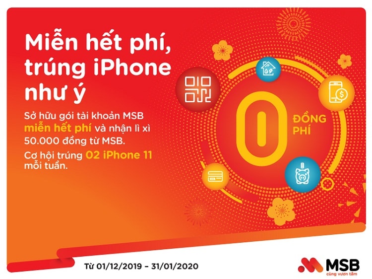 MSB giới thiệu chương trình mở thẻ thêm ưu đãi