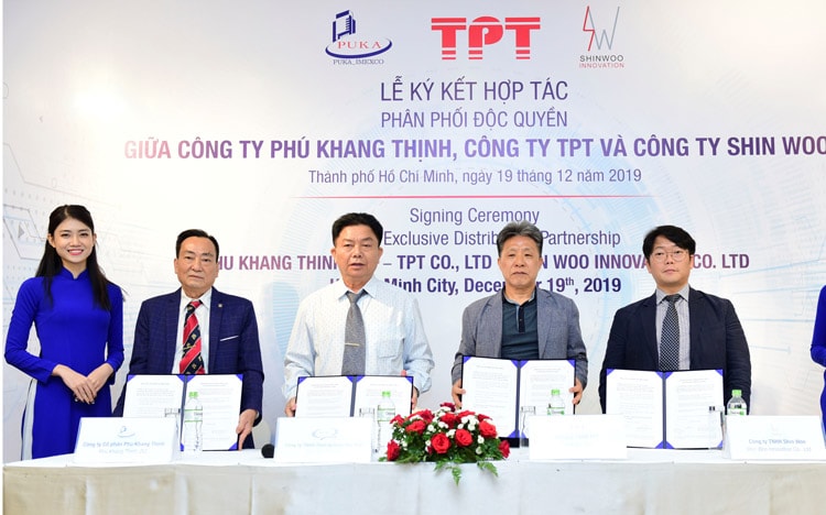 Phú Khang Thịnh hợp tác với TPT và Shin WOO Innovation