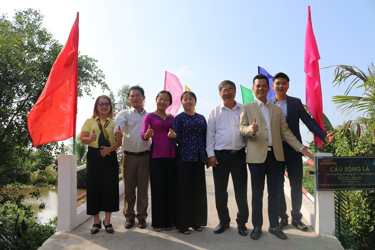 HREC tài trợ xây hai cây cầu nông thôn tỉnh Hậu Giang