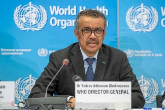 Tổng giám đốc WHO Tedros Adhanom Ghebreyesus. Ảnh: Ilkha