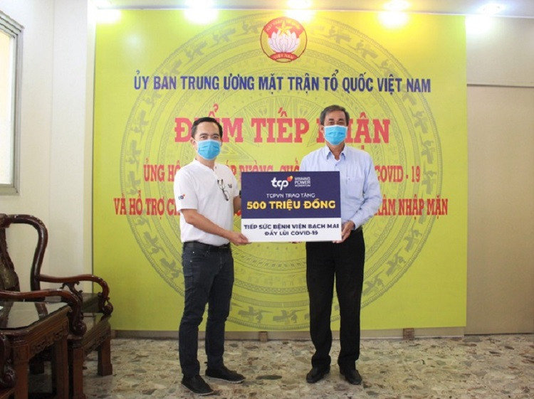 TCP Việt Nam đóng góp hơn 800 triệu đồng hỗ trợ dịch Covid-19