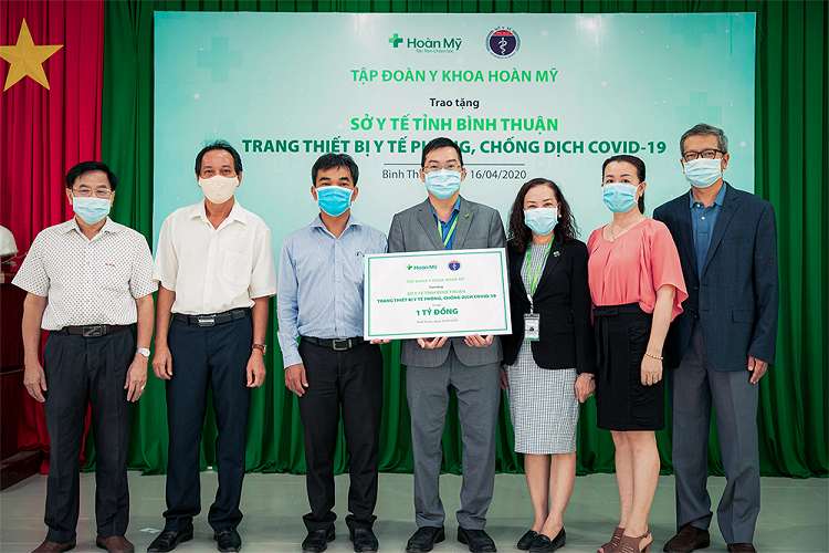 Hoàn Mỹ tài trợ 1 tỷ đồng cho Sở Y tế Bình Thuận