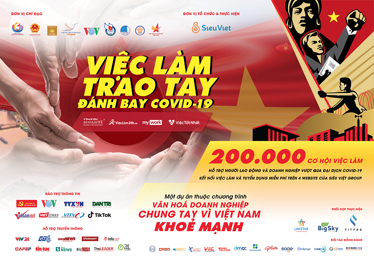 200.000 cơ hội việc làm hỗ trợ người lao động và doanh nghiệp vượt qua đại dịch Covid-19