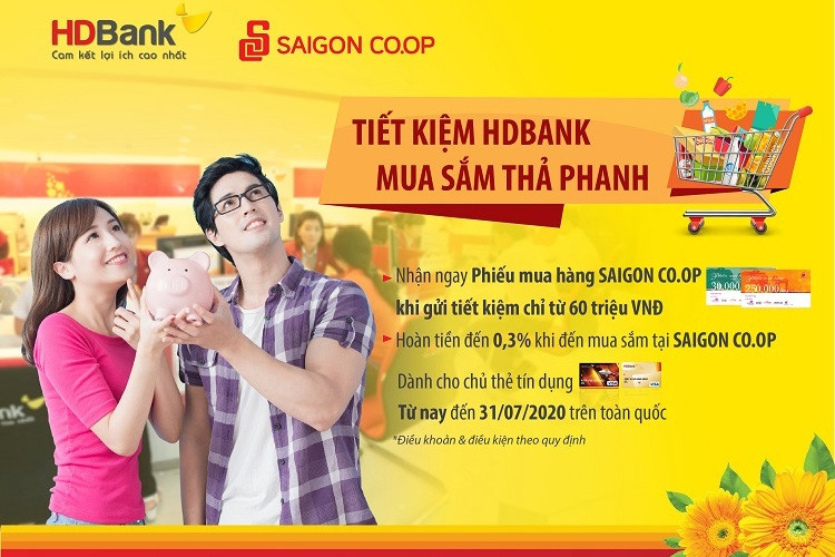Tiết kiệm HDBank, mua sắm thả phanh