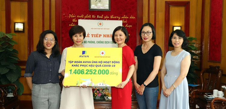 Aviva ủng hộ Hội Chữ thập đỏ Việt Nam hơn 1,4 tỷ đồng