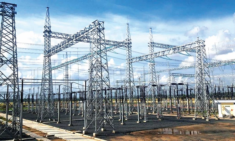 Sân phân phối 500kV TTĐL Long Phu - ảnh: PECC1