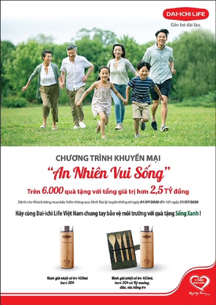Dai-ichi Life Việt Nam triển khai chương trình khuyến mại “An nhiên vui sống”
