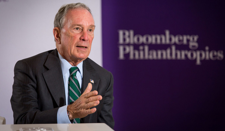 Tỷ phú Michael Bloomberg tại một sự kiện của Bloomberg Philanthrophies - quỹ từ thiện mang tên ông. Ảnh: induced.info