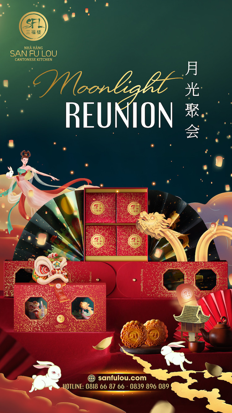 San Fu Lou ra mắt bộ sưu tập bánh Trung thu “Moonlight Reunion - Dạ nguyệt Đoàn viên”