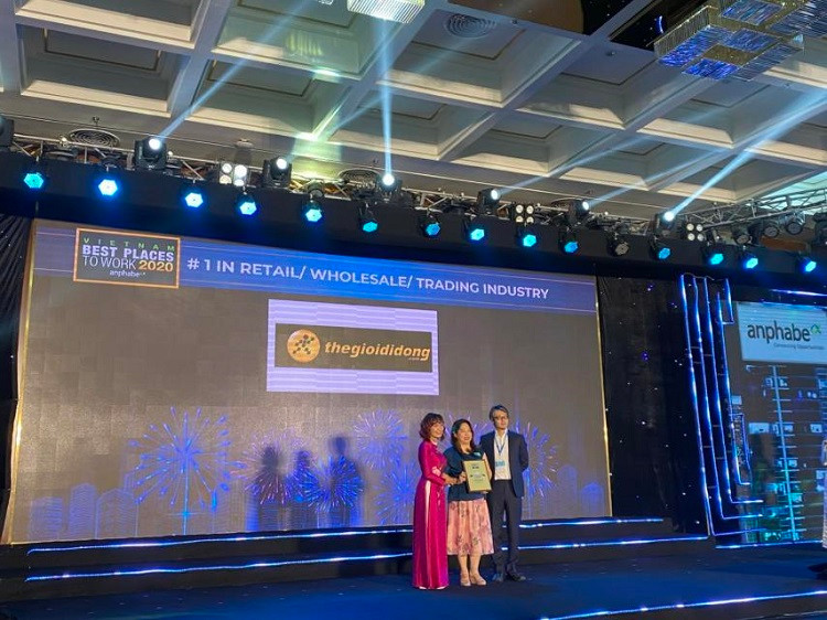 Thế giới di động giành ba giải thưởng “Nơi làm việc tốt nhất Việt Nam 2020”