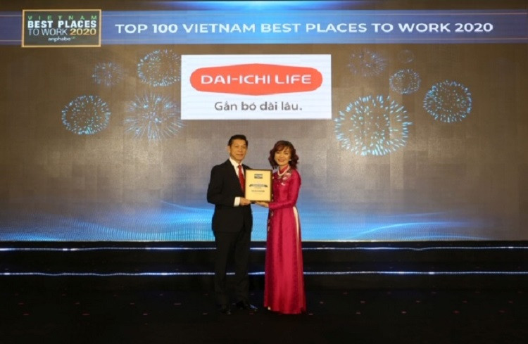 Dai-ichi Life Việt Nam đạt danh hiệu top 2 nơi làm việc tốt nhất