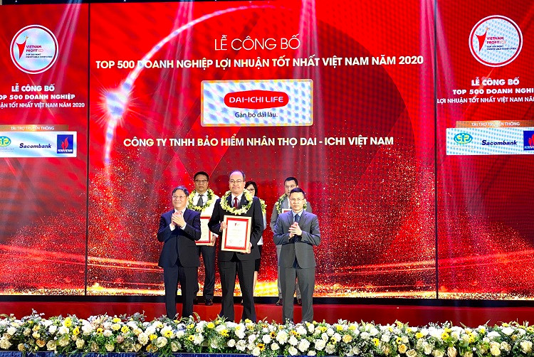 Dai-ichi Life Việt Nam vào top 500 doanh nghiệp lợi nhuận tốt nhất Việt Nam năm 2020