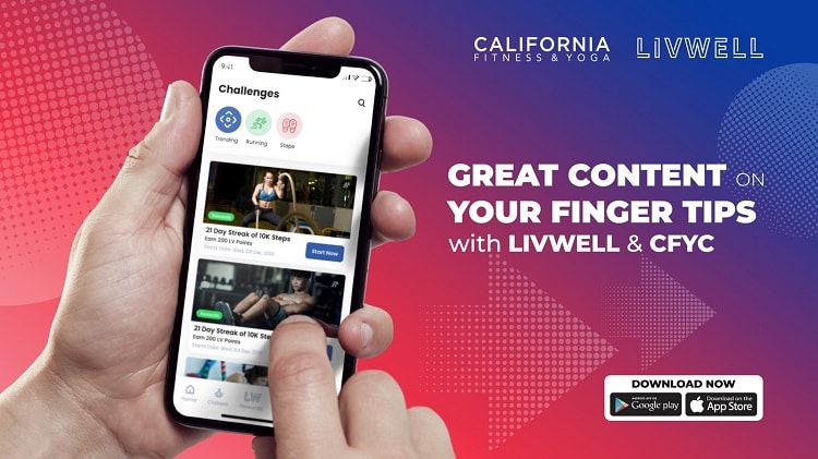 California Fitness & Yoga ra mắt ứng dụng thưởng tiền cho người dùng khi tập luyện
