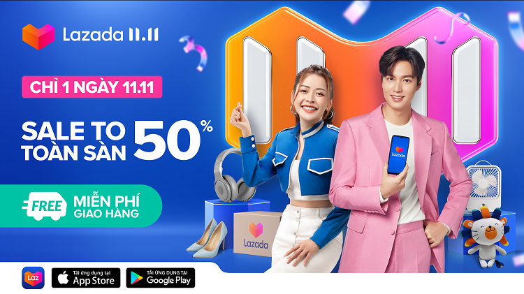 Số đơn hàng và khách hàng mua sắm lễ hội 11.11 năm nay trên Lazada tăng gấp đôi so với năm ngoái