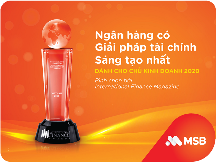 MSB nhận giải thưởng quốc tế cho gói tài khoản M-Business