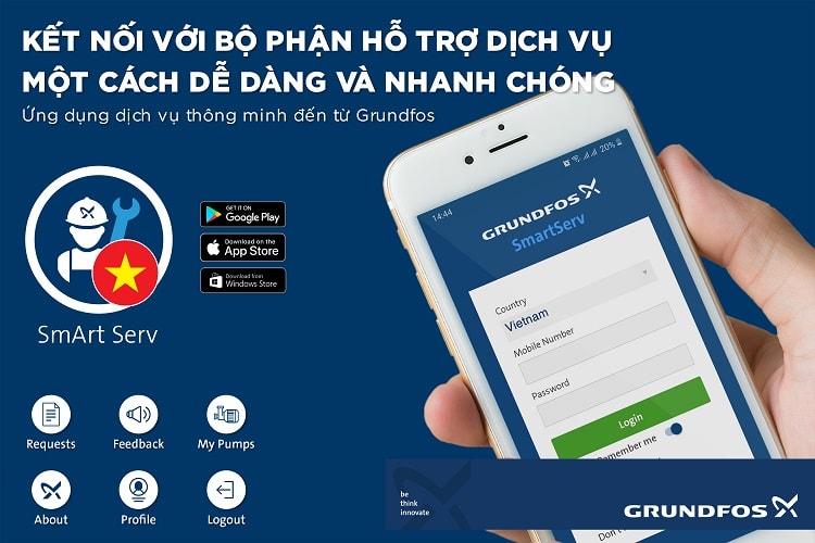 Grundfos ra mắt ứng dụng điện toán đám mây SmArt Serv