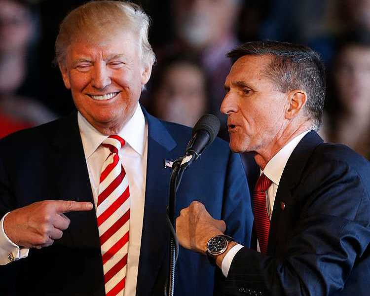 Trump và Michael Flynn - Tháng trước, Trump đã ra lệnh ân xá cho cựu cố vấn an ninh quốc gia Michael Flynn