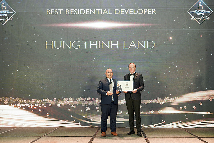 Ông Nguyễn Thế Nhiên – Phó Tổng giám đốc Hưng Thịnh Land nhận giải “Best Residential Developer Southeast Asia 2020” - Nhà phát triển bất động sản nhà ở tốt nhất Đông Nam Á 2020