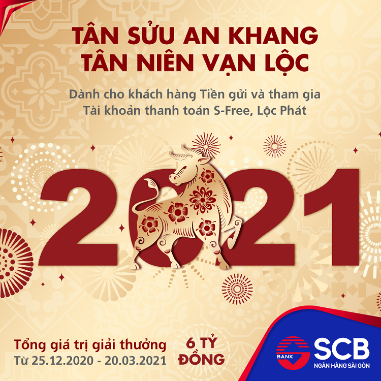 SCB triển khai khuyến mại với tổng giá trị giải thưởng 6 tỷ đồng