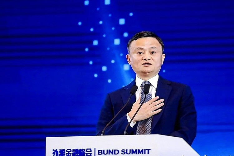 Bài phát biểu của Jack Ma tại Thượng Hải cuối tháng 10/2020 được coi là sự thách thức đối với định hướng của chính quyền Trung Quốc. Ảnh: Alibaba.