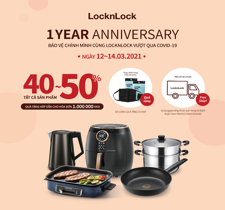 Lock&Lock online giảm sốc 40~50%