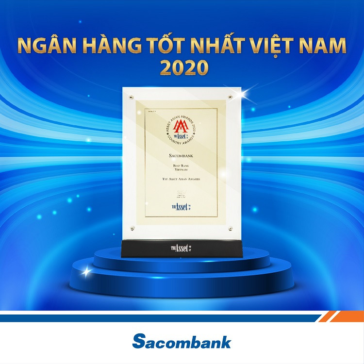 Sacombank là ngân hàng tốt nhất Việt Nam năm 2020