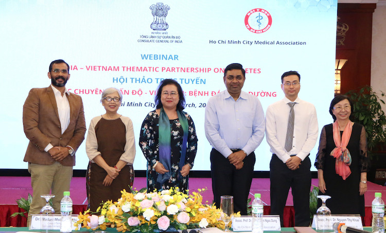 Tổng Lãnh Sự Ấn Độ và Lãnh Đạo Hội Y Học TP.HCM tham dự Hội Thảo trực tuyến chuyên đề Ấn Độ - Việt Nam Bệnh Đái Tháo Đường