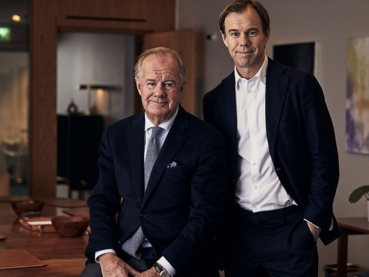 Ông Stefan Persson và con trai Karl-Johan Persson. Ảnh: H&M