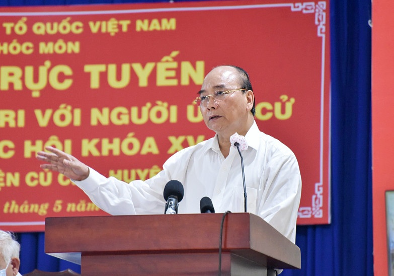 Chủ tịch nước Nguyễn Xuân Phúc: 'Để chiếc trực thăng mang tên TP.HCM cất cánh'