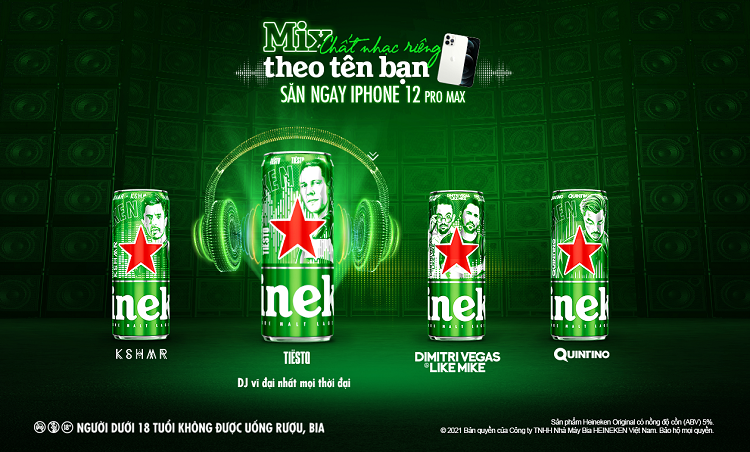 Ra mắt phiên bản lon cao Heineken® x Top DJs