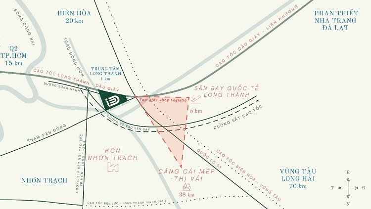 Vị trí tam giác vàng logistics của iD Junction giúp di chuyển liên vùng thuận tiện hơn nhiều]
