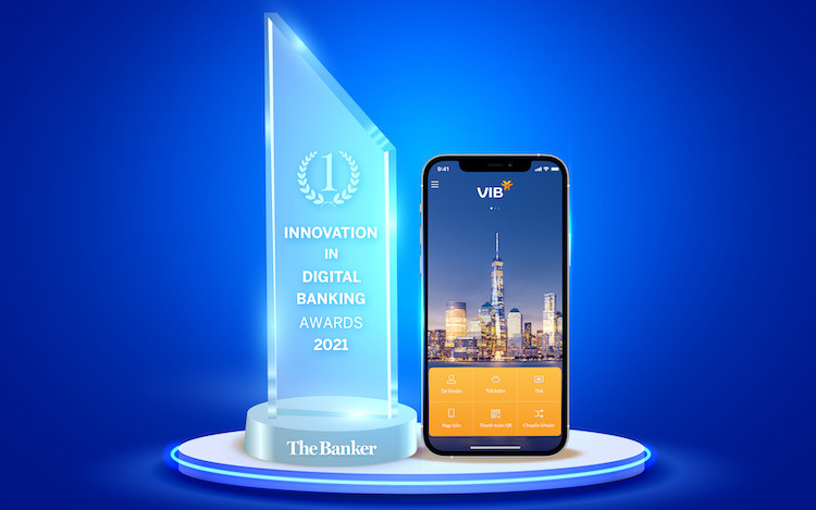 VIB nhận giải “Đổi mới sáng tạo trong lĩnh vực ngân hàng số năm 2021”