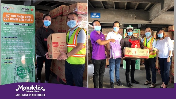 Mondelez Kinh Đô san sẻ khó khăn với nhân viên trong tình hình dịch COVID-19 đang diễn ra khá phức tạp trên cả nước